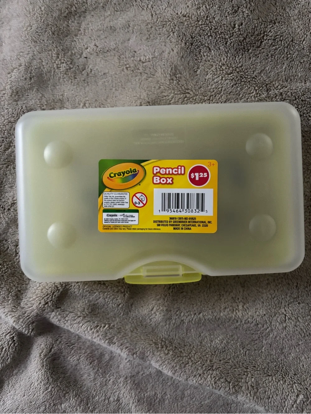 Crayola branded translucent